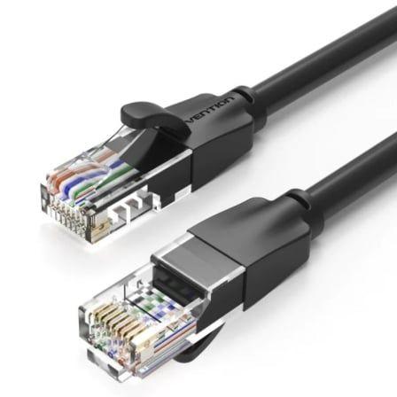 Cabo de Rede RJ45 VENTION IBEBY (30 cm - Cat.6 - Preto)
