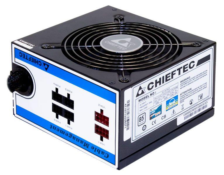 Fonte de Alimentação CHIEFTEC CTG-750C (ATX - 750 W - 80 PLUS - Preto)
