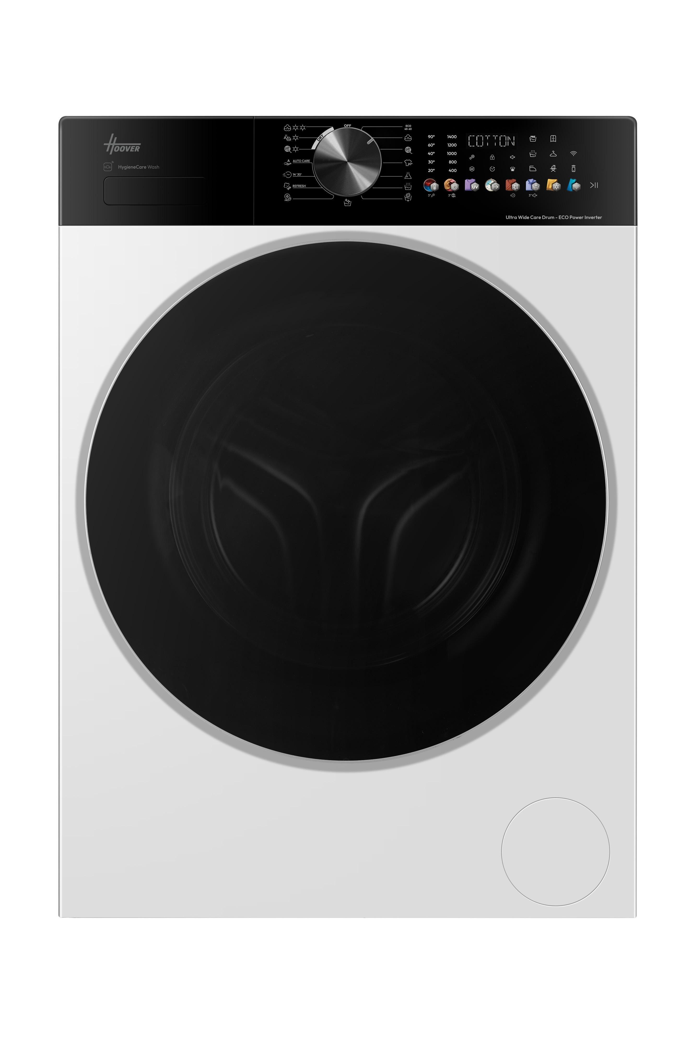 Máquina de Lavar e Secar Roupa Independente HOOVER H5D4138BL10UHS (B - 13 kg - 8 kg - Branco)