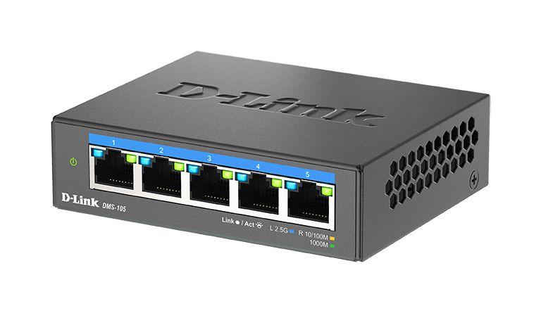 Switch D-LINK DMS-105 (2.5G Ethernet - 8,1 MB - 25 Gbit/s - Preto) — miniatura 4