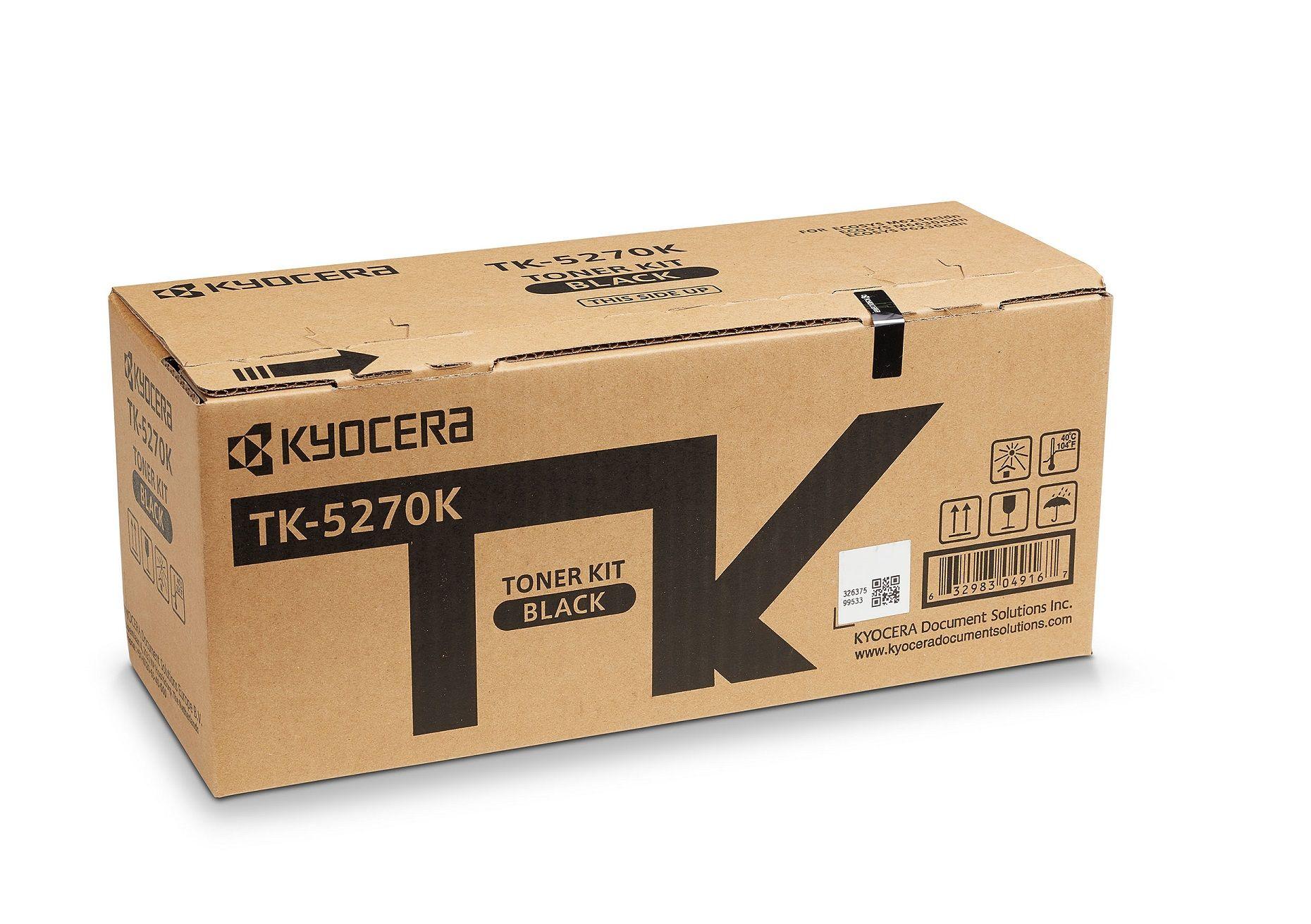 Cartucho de Toner KYOCERA TK-5270K (6000 páginas - Preto)