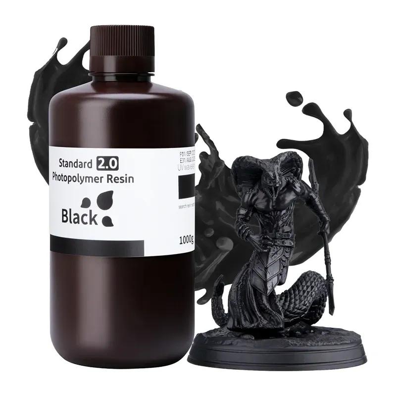 Resina para Impressão 3D ELEGOO Standard 2.0 (1 kg - Preto)