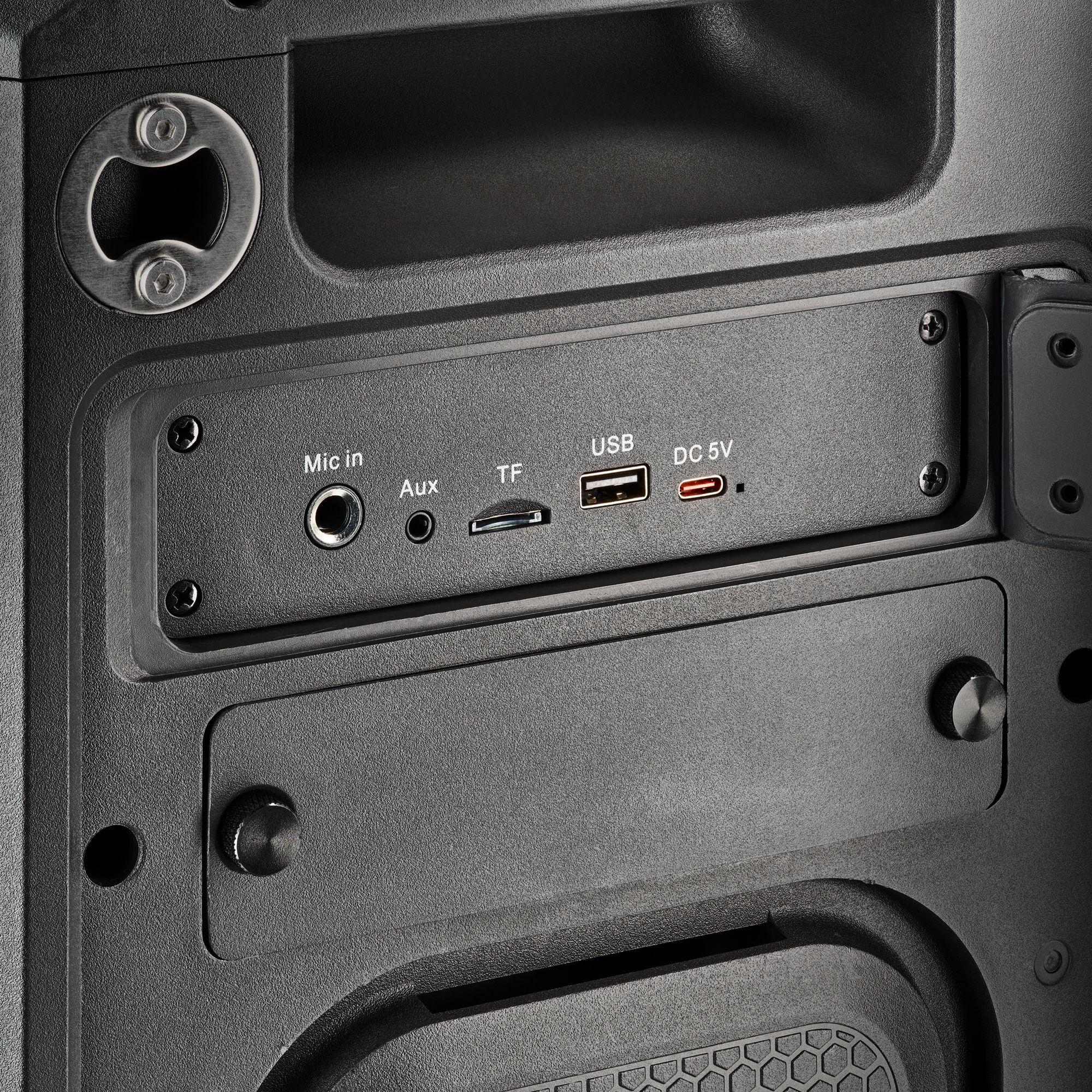 Coluna de Festa NGS Wild Bash Compact (40 W - USB Type-C - Preto) — miniatura 5