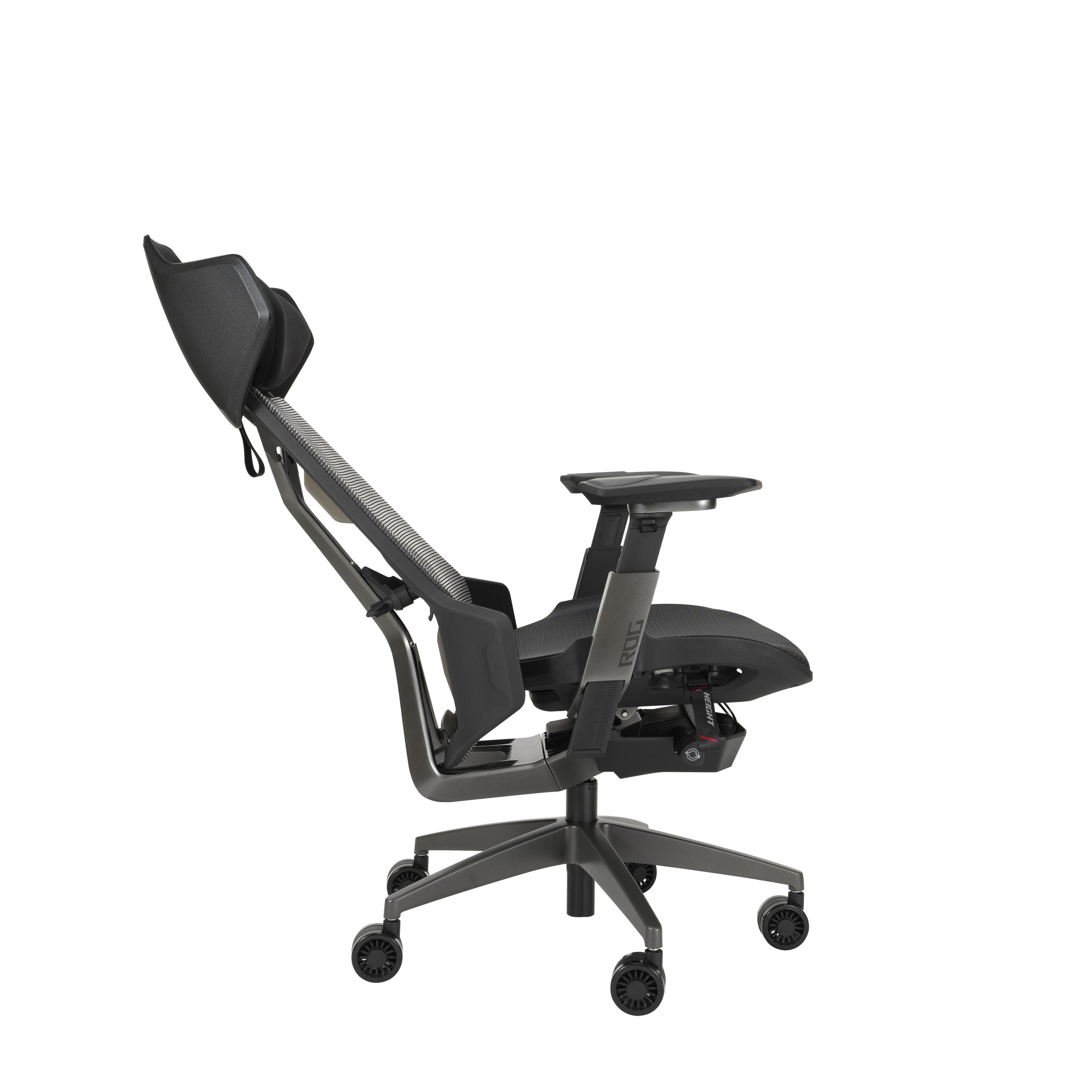 Cadeira Gaming ASUS ROG Destrier Ergo (150 kg - 10 cm - Assento em malha - Preto), miniatura 5