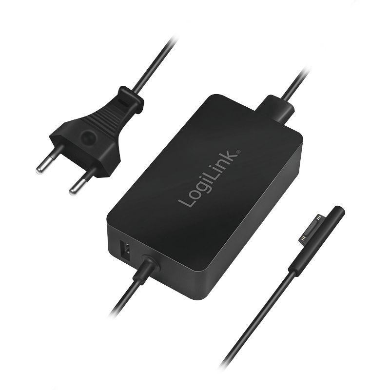 Carregador de Portátil LOGILINK PA0197 (44 W - 1 A - 1 A a 5 V / 2,58 A a 15 V - Preto)