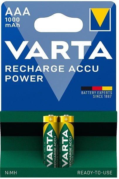 Pilhas Recarregáveis VARTA Recharge Power AAA HR03 (Preto)