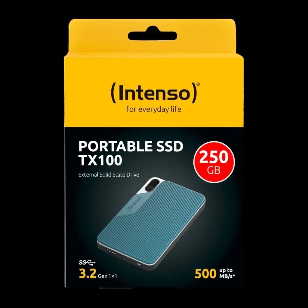 SSD Externo INTENSO TX100 (250 GB - USB 3.2 Gen 1x1 - USB Type-C - Azul e Cinzento) — miniatura 2
