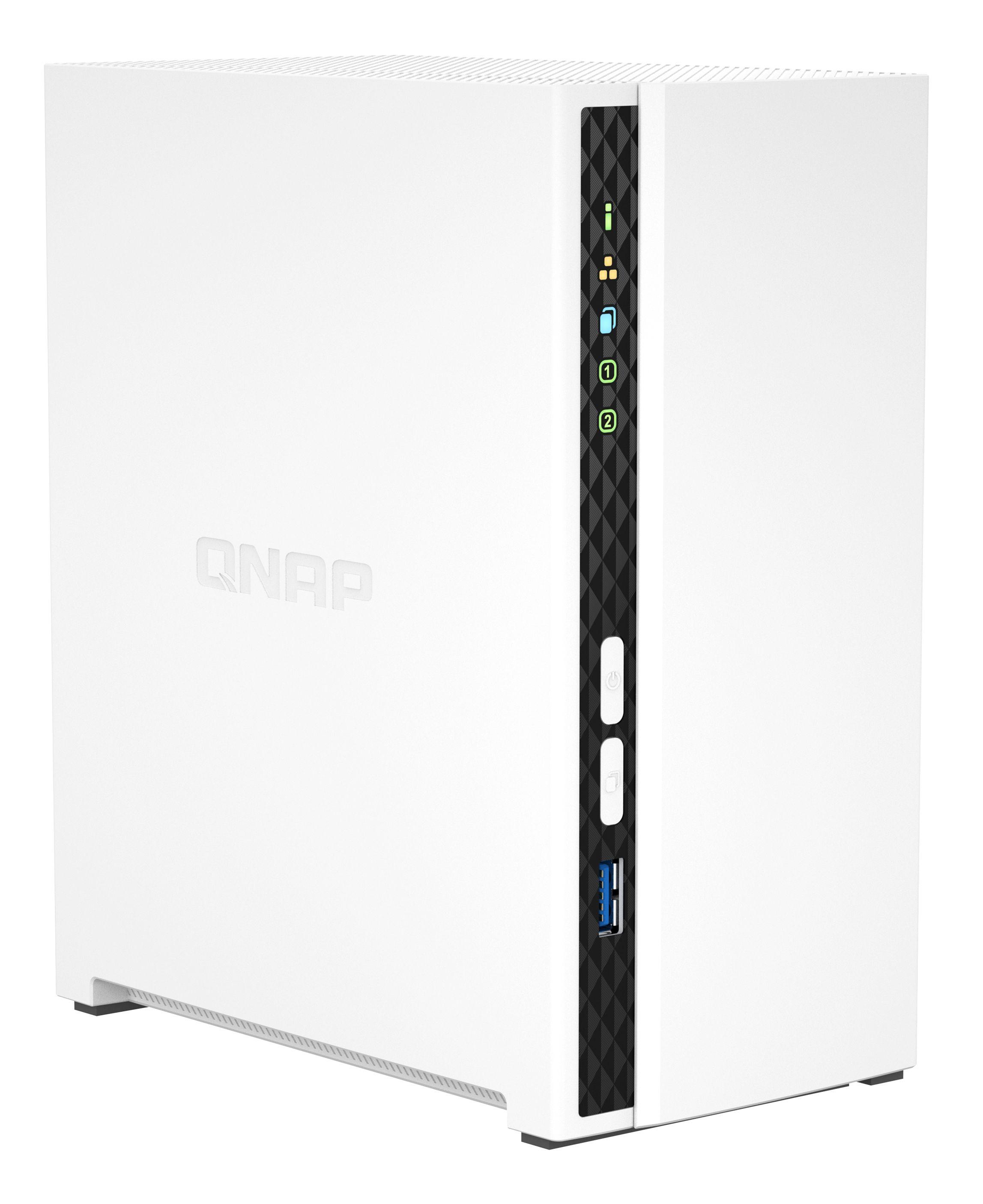 NAS QNAP TS-233 (Serial ATA II, Serial ATA III - 2 GB - 2 baias - Branco) — miniatura 2