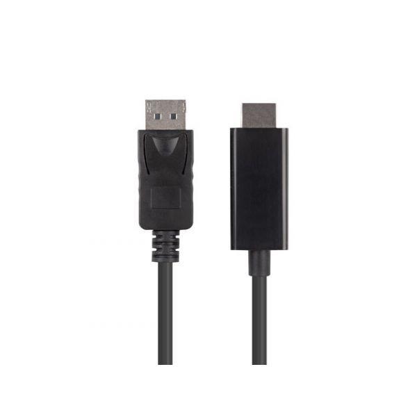 Cabo DisplayPort para HDMI LANBERG CA-DPHD-11CC-0010-BK (1 m - Preto) — miniatura 2
