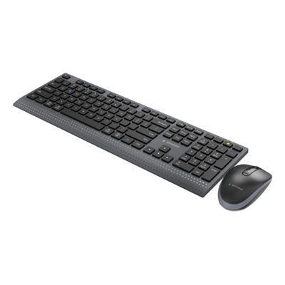 Teclado e Rato GEMBIRD KBS-WPS-02 (Internacional - RF sem fios - Preto) — miniatura 3