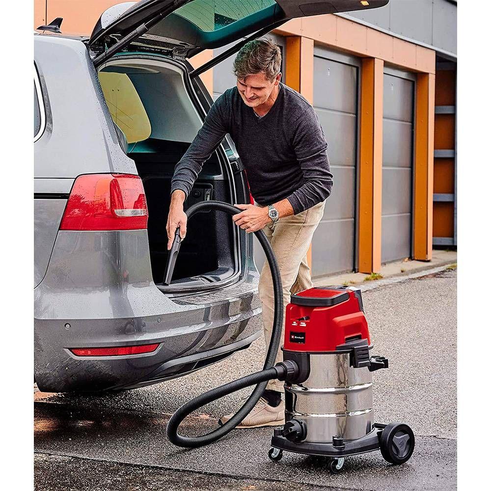 Aspirador de Sólidos e Líquidos EINHELL TE-VC 36/25 Li S-Solo (25 l - Vermelho/Preto), miniatura 3