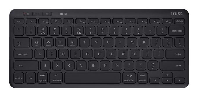 Teclado TRUST Lyra (Inglês - Teclas de tesoura - Mini - Preto) — miniatura 2