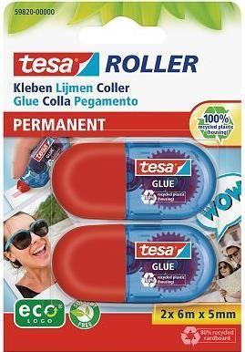Aplicador de Cola em Fita TESA ecoLogo 59820 (Permanente - 5 mm x 6 m - 2 Unidades)