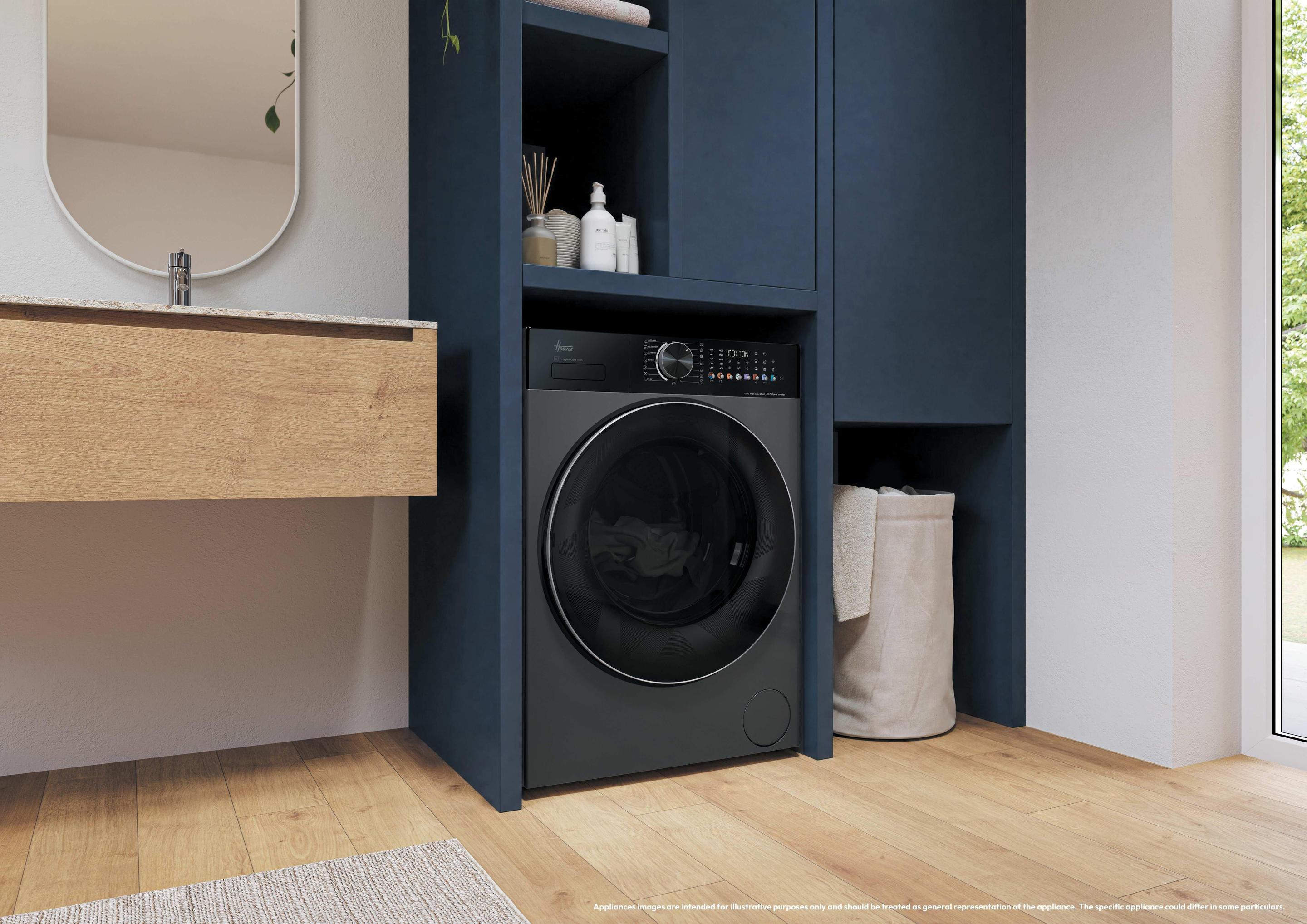 Máquina de Lavar Roupa Independente HOOVER H5W412BL10GUHS (1400 RPM - B - A - Preto), miniatura 9