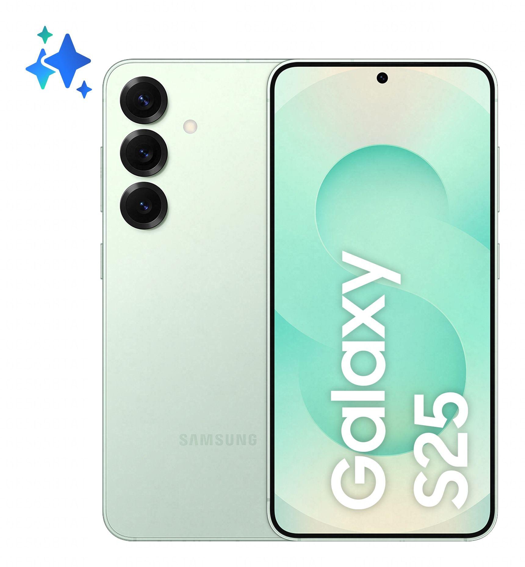 Smartphone SAMSUNG Galaxy S25 5G (12GB/128GB - 6,2" - Verde menta)