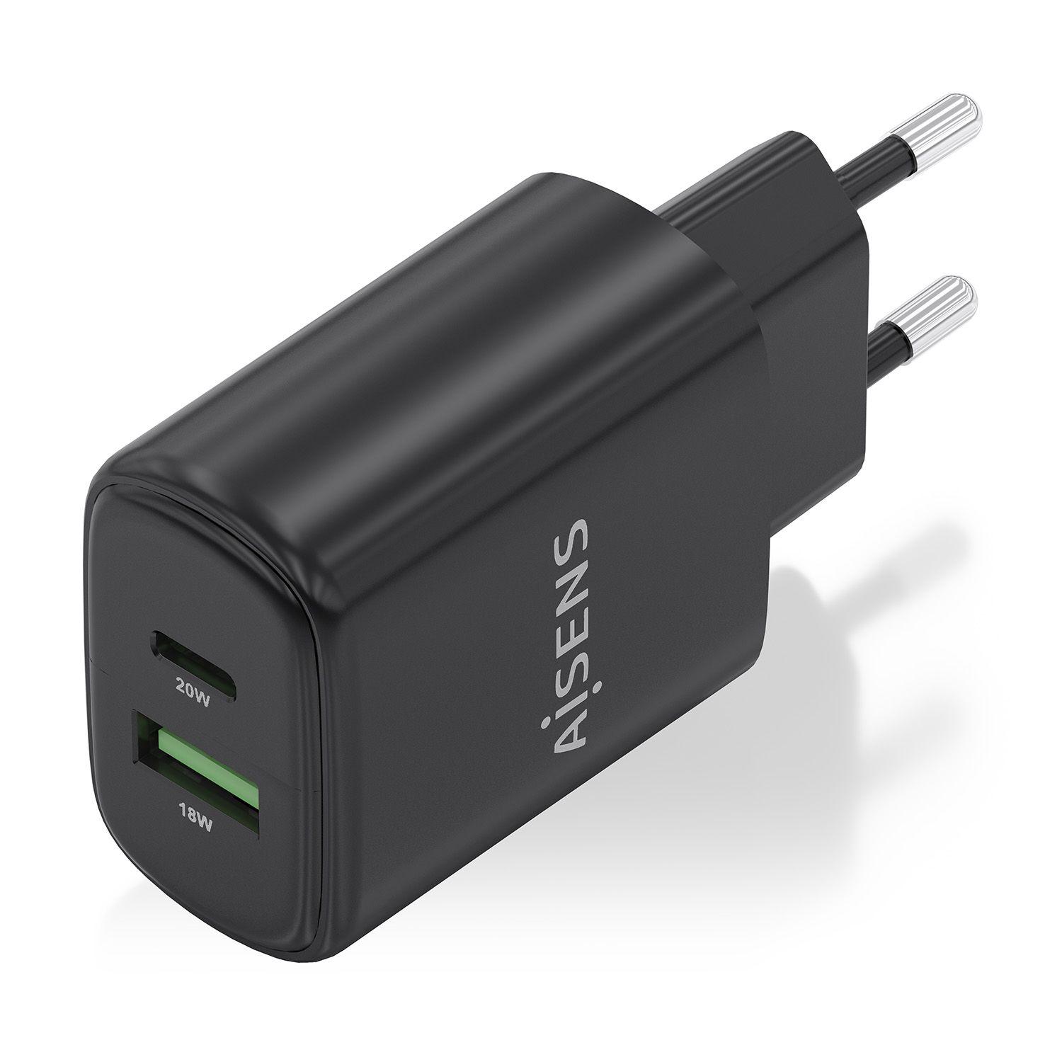 Carregador de Parede AISENS A110-0910 (20 W - Preto), miniatura 2