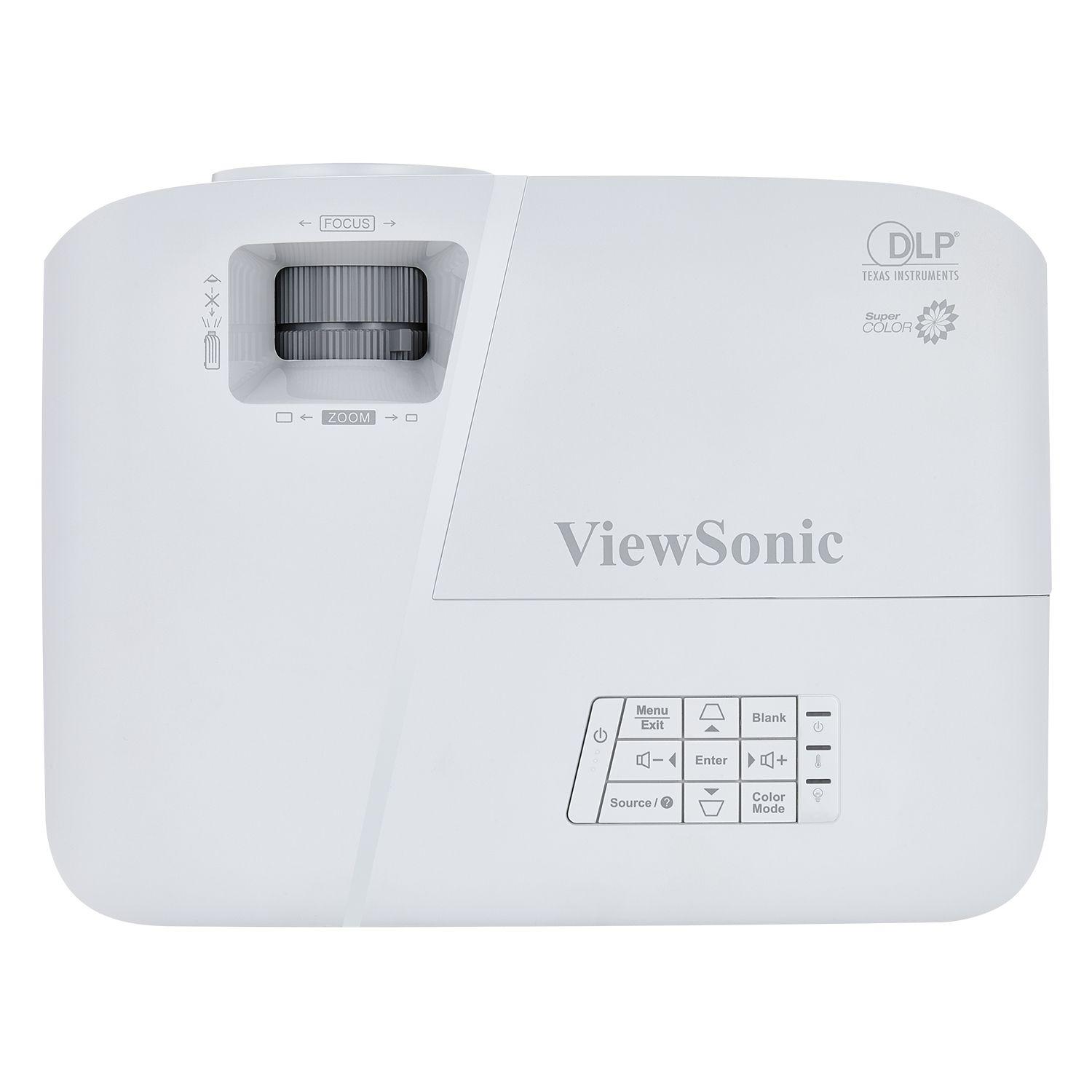 Projetor VIEWSONIC PA503S (SVGA - 3600 ANSI lumens - Lâmpada - Cinzento e Branco) — miniatura 2