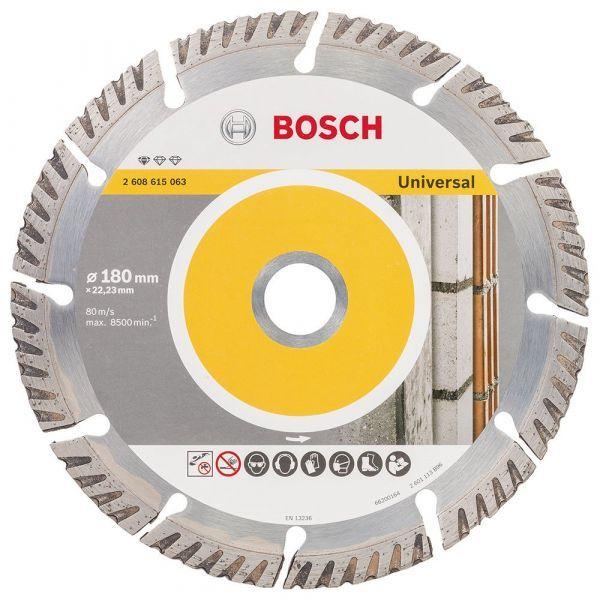Disco de Corte Diamantado BOSCH PROFESSIONAL PRO Multi Material (180 mm - Furo 22,23 mm - Espessura 2,4 mm - Preto)