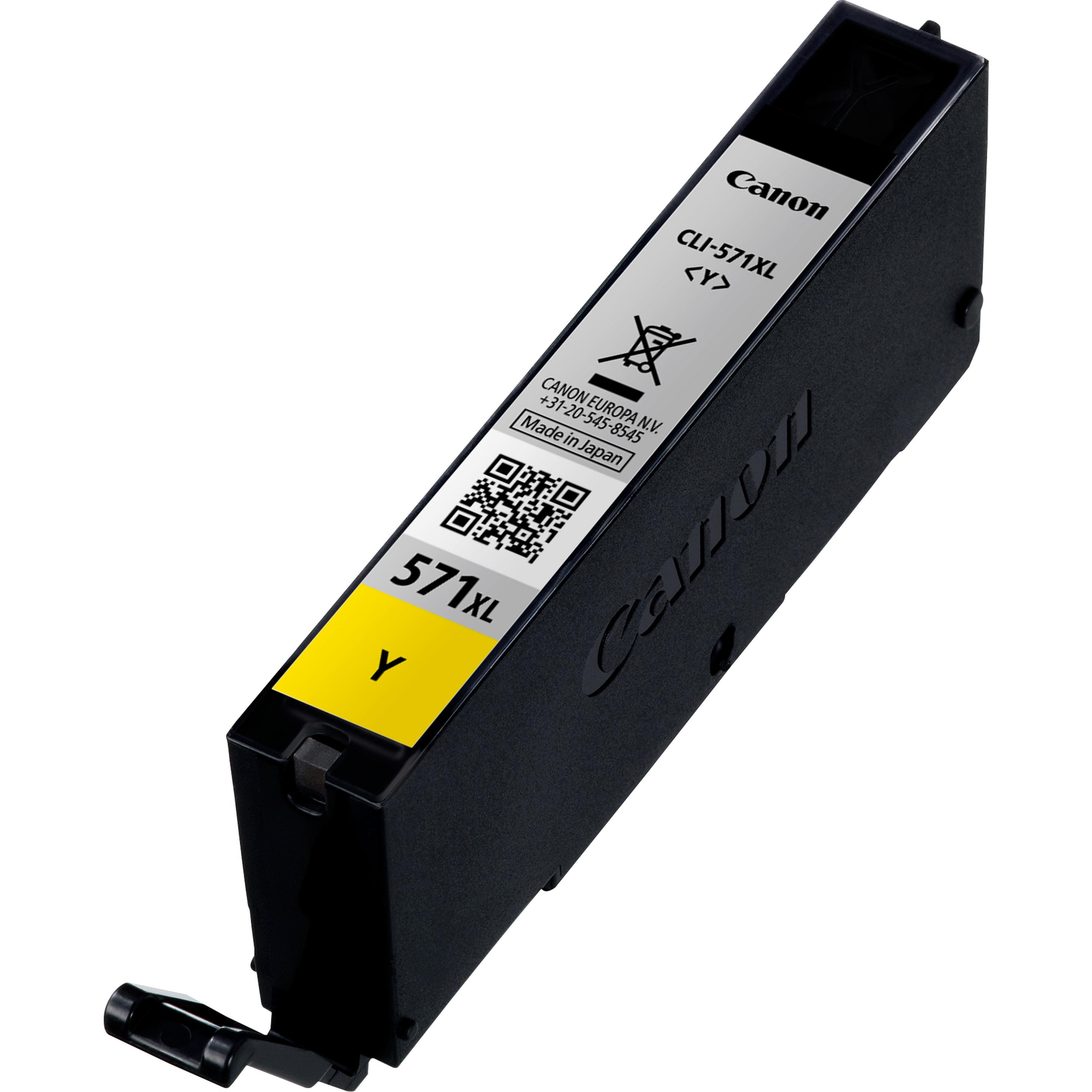 Tinteiro CANON CLI-571XL (715 páginas - Pixma MG575x, MG685x, MG775x - Amarelo)