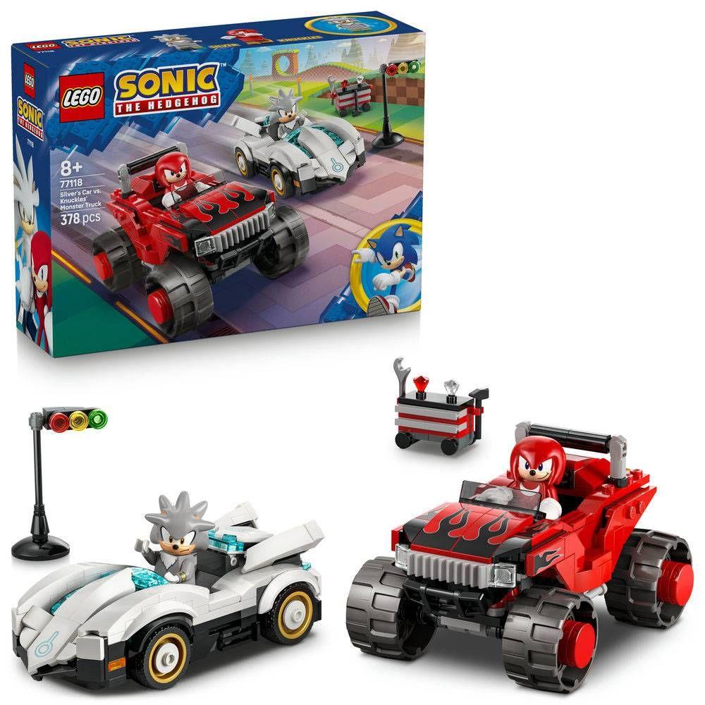 LEGO 77118 Sonic the Hedgehog Carro do Silver contra Monster Truck do Knuckles (8+ anos - 378 peças), miniatura 3
