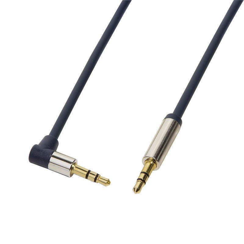 Cabo Jack 3,5 mm LOGILINK CA11100 (Macho para Macho - 90° - 1 m - Azul)