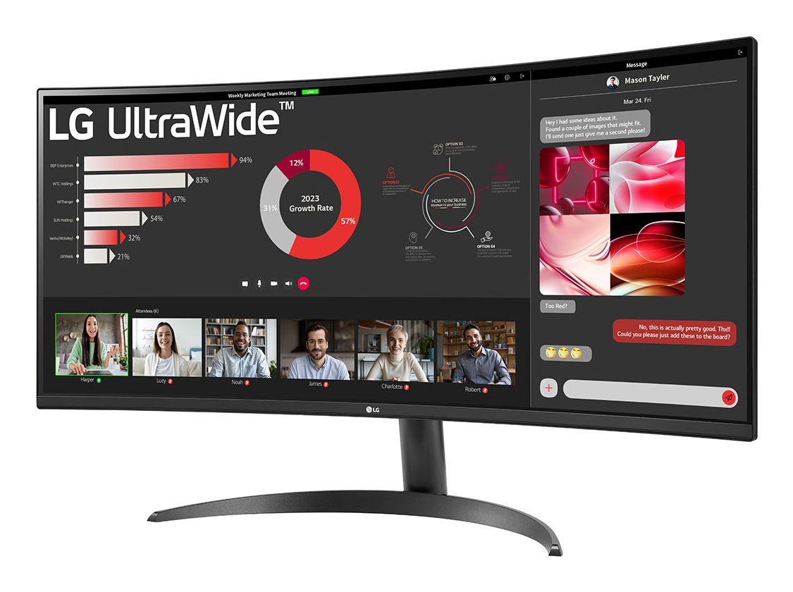 Monitor LG 34WR50QK-B (34" - VA - 100 Hz - Preto) — miniatura 2