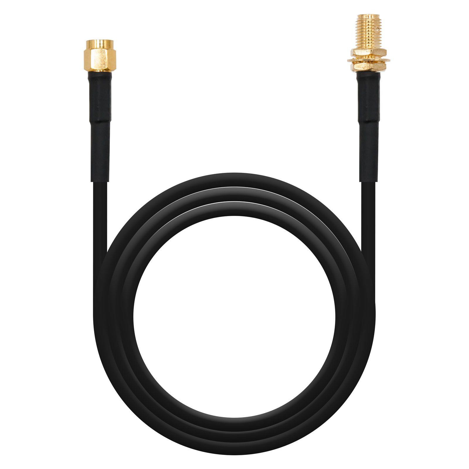 Cabo Coaxial SMA NANOCABLE 10.26.2004 (4 m - SMA Macho/SMA Fêmea - Preto)