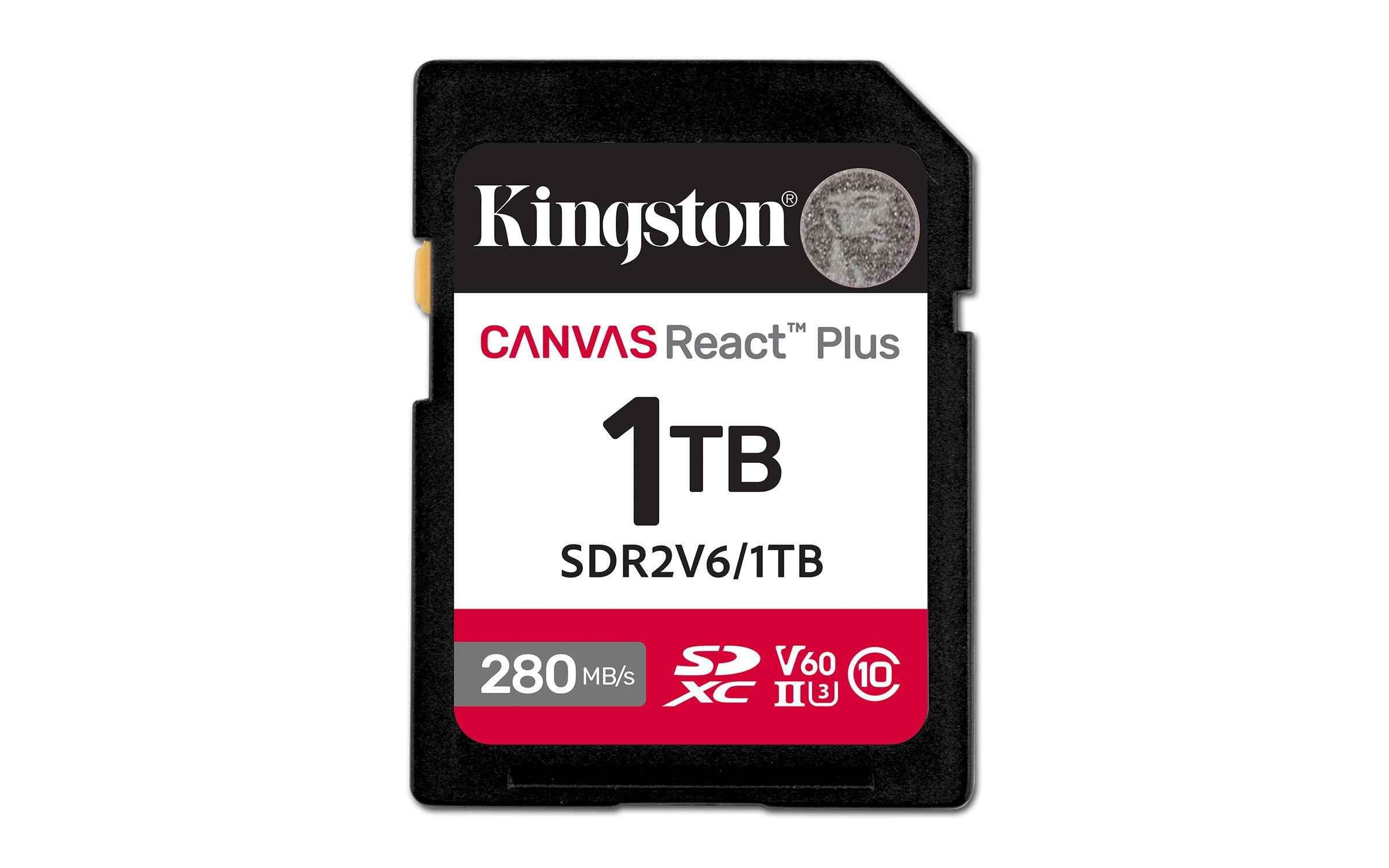 Cartão de Memória KINGSTON Canvas React Plus SDR2V6/1TB (1TB - Classe 10 - 280 MB/s - Preto), miniatura 2