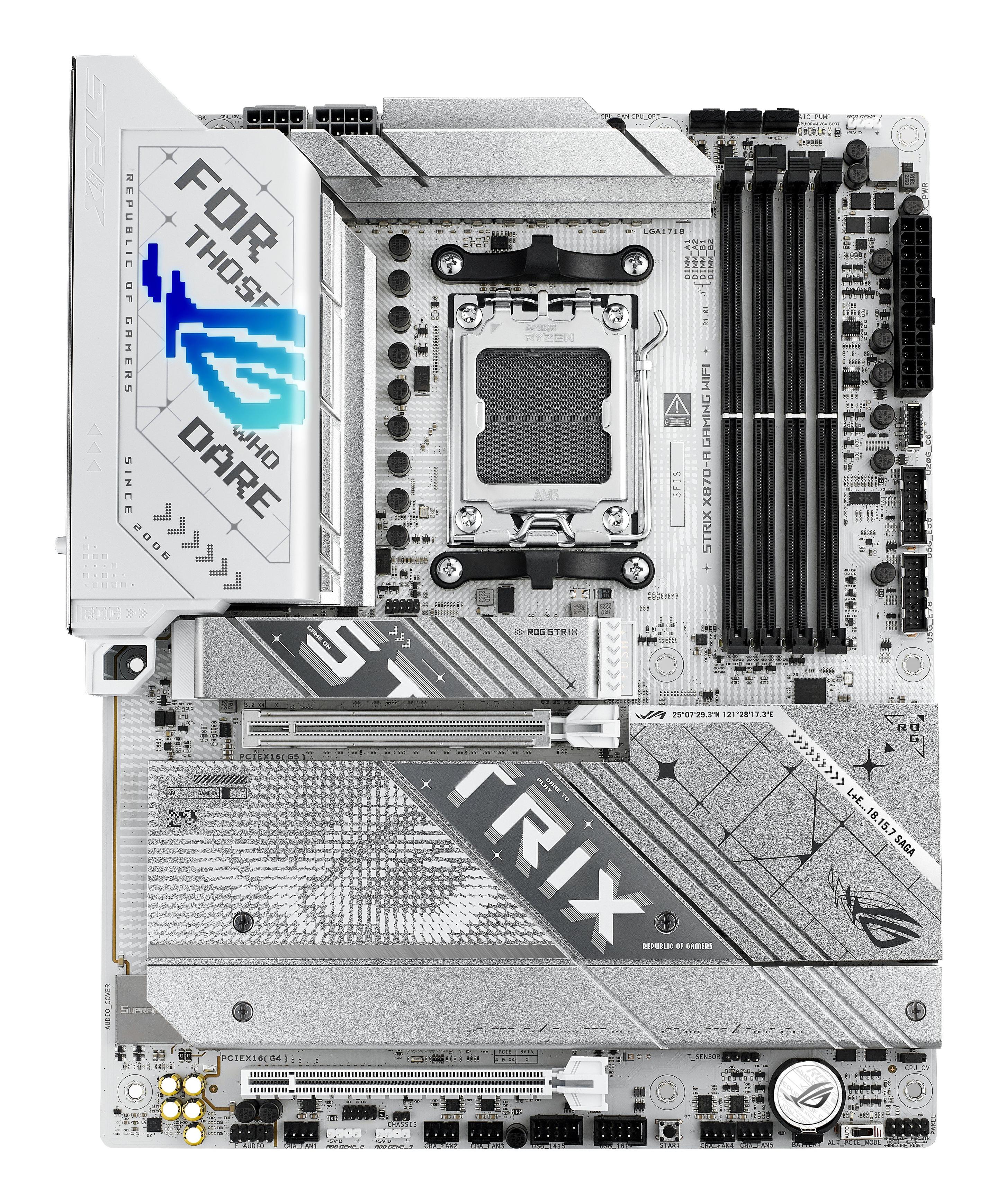Motherboard ASUS ROG STRIX X870-A GAMING WIFI (AM5 - ATX - Duplo canal - Alumínio) — miniatura 3