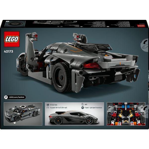 LEGO 42173 Technic Hipercarro Cinzento Koenigsegg Jesko Absolut (10+ anos - 801 peças) — miniatura 6