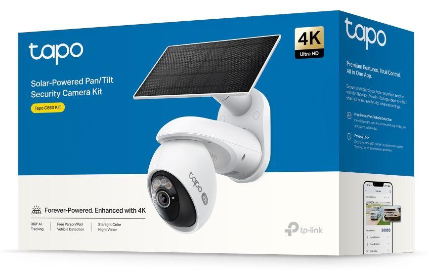 Câmara de Segurança TP-LINK Tapo C660KIT (Exterior - 8 MP - 3840 x 2160 pixels - Branco) — miniatura 3