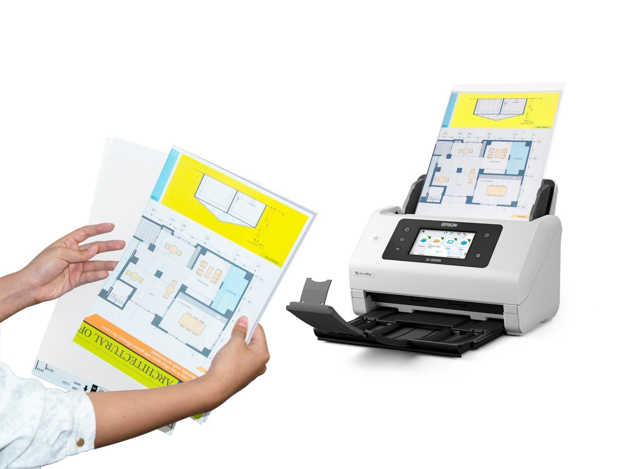 Scanner de Documentos EPSON WorkForce DS-900WN (3.2 Gen 1 - Branco) — miniatura 4