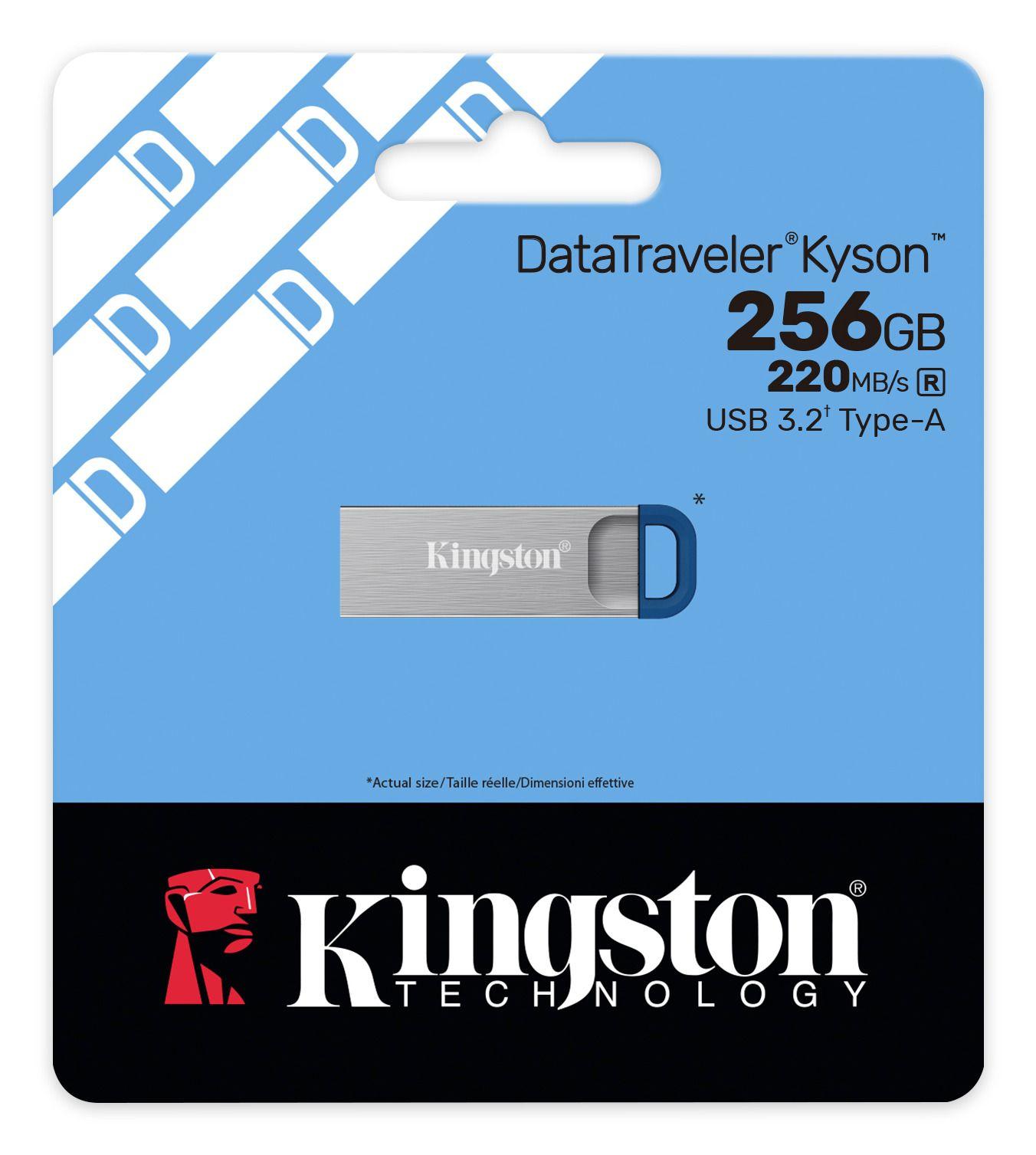 Pen USB KINGSTON DataTraveler Kyson (Sem tampa - USB Type-A - 3.2 Gen 1 - Aço inoxidável), miniatura 5
