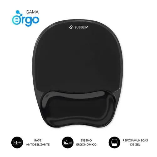 Tapete de Rato SUBBLIM Ergo Crystal Flex (Antiderrapante - Preto) — miniatura 2