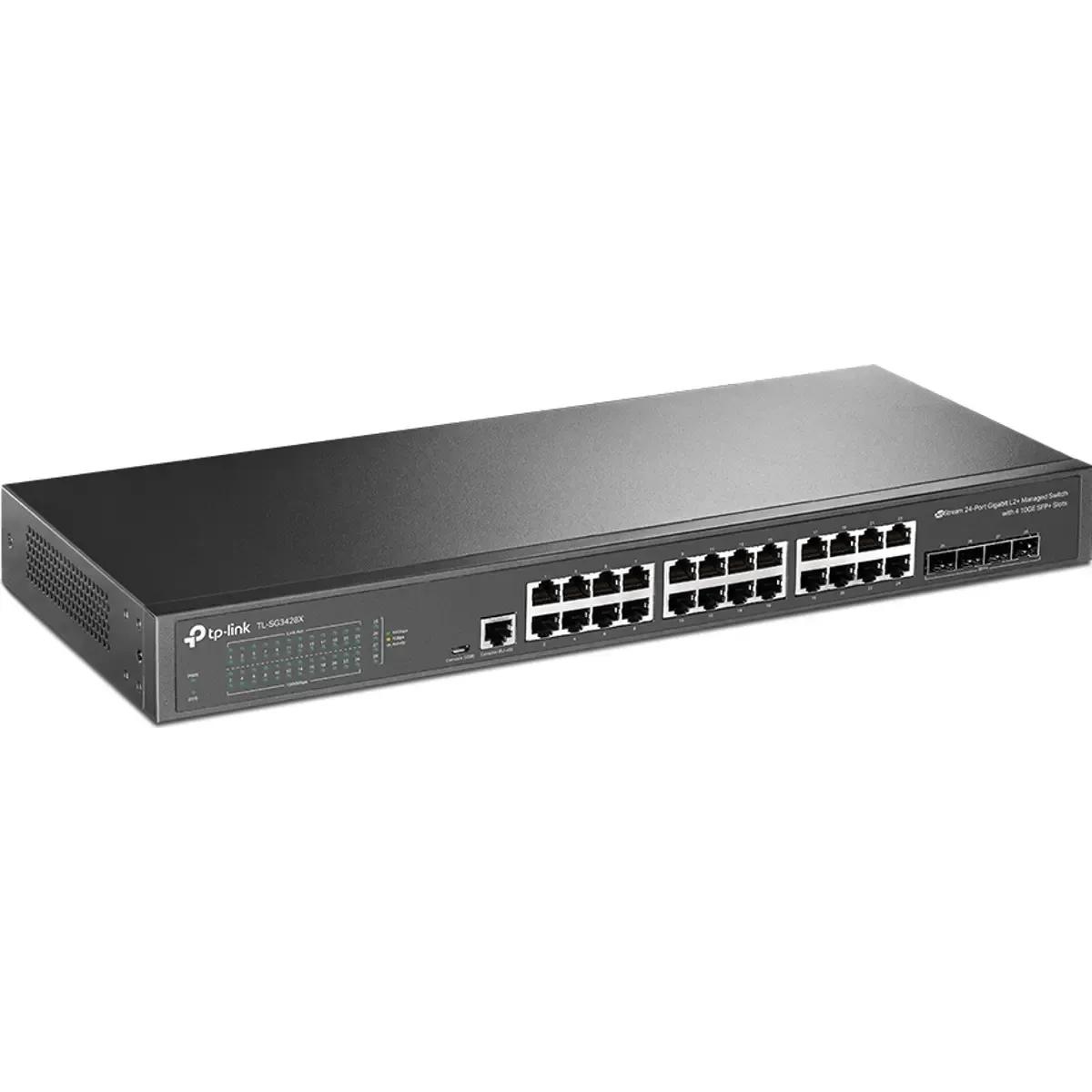 Switch TP-LINK Omada SG3428X-M2 (2.5G Ethernet - 16 MB - 200 Gbit/s - Preto) — miniatura 5