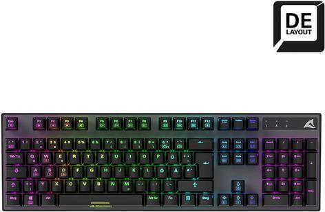 Teclado SHARKOON SKILLER SGK20 (Alemão - Huano Red - USB - Preto)