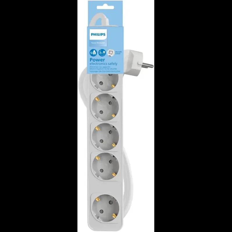 Régua de Tomadas PHILIPS CHP2154W/12 (Schuko - Branco) — miniatura 2