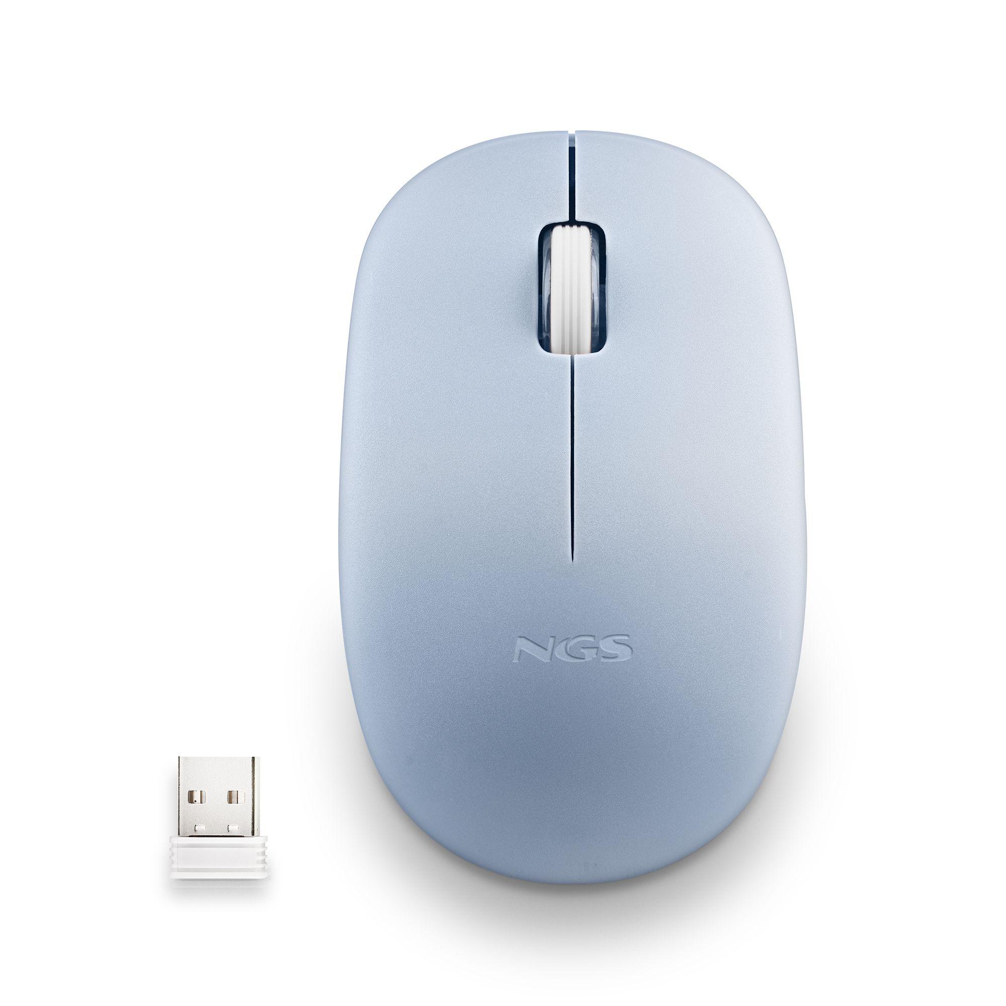 Rato NGS FOG PRO (Ambidestro - 1000 DPI - Ótico - Azul), miniatura 2