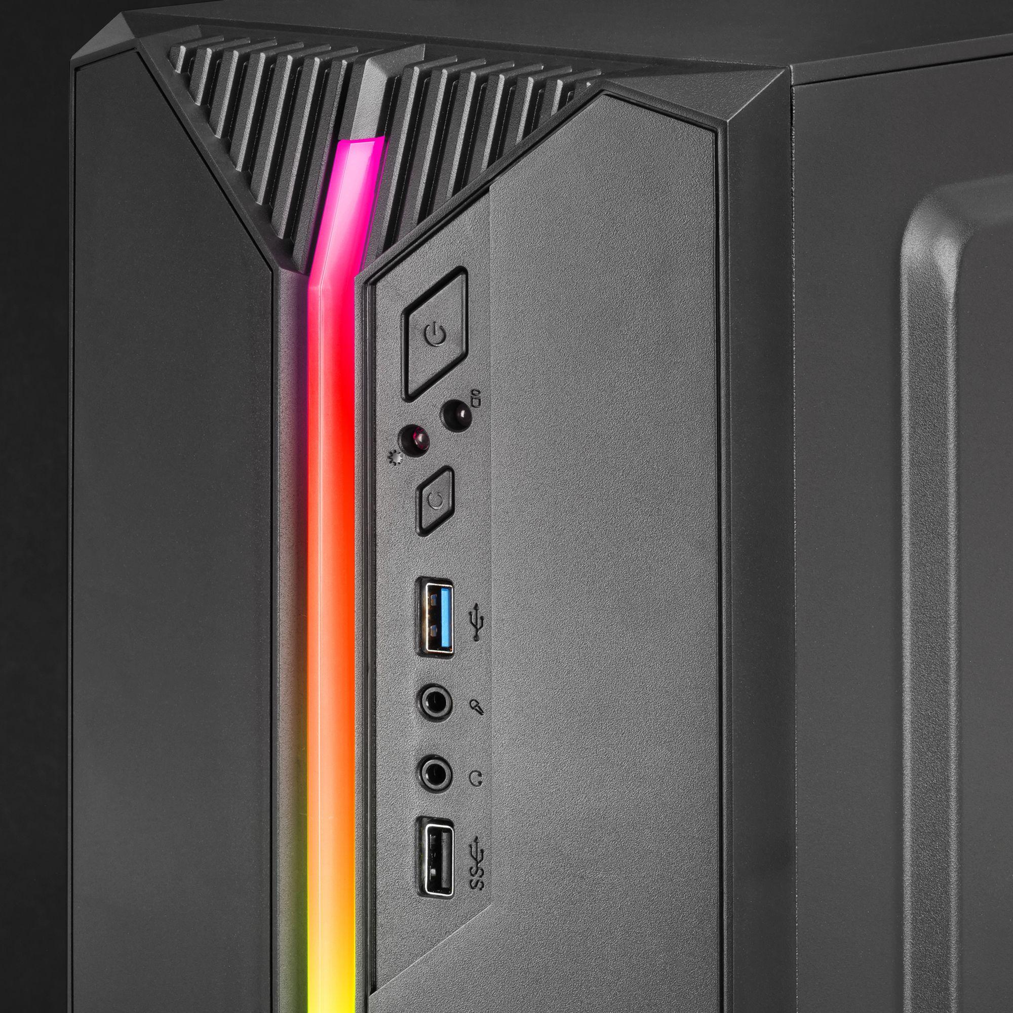 Caixa de Computador MARS GAMING MCS1 (Micro ATX, Mini-ITX - Mini Tower - Sim, ARGB frontal com 12 modos - Preto) — miniatura 3