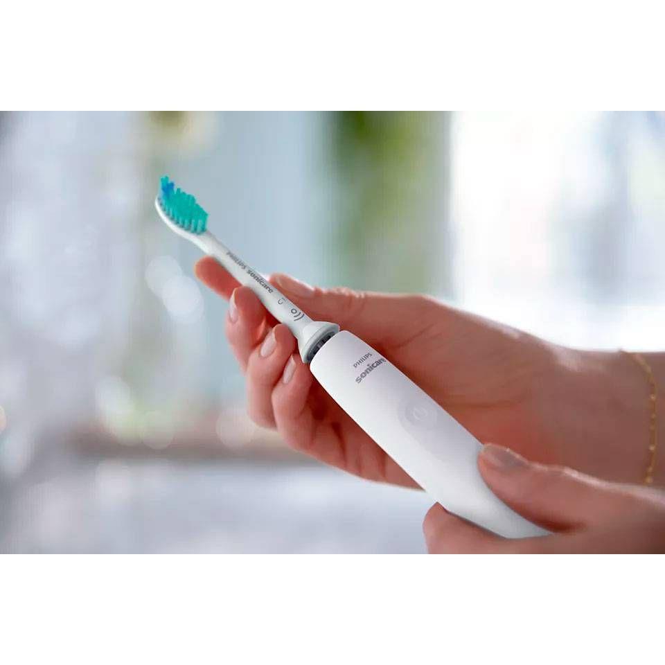 Escova de Dentes Elétrica Sónica PHILIPS Sonicare 3100 Series HX3673/13 (Branco) — miniatura 4