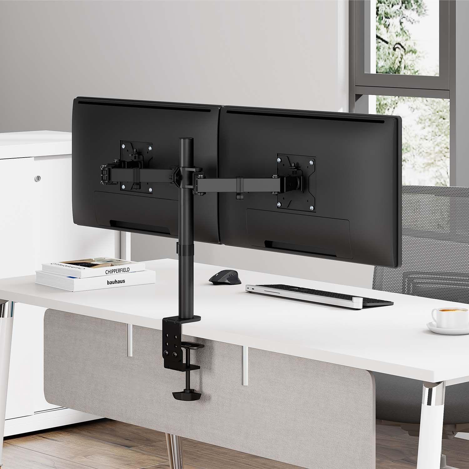 Suporte de Mesa Duplo para Monitor/TV AISENS DT32TSR-279 (17-32" - 10 kg por braço - Preto), miniatura 3