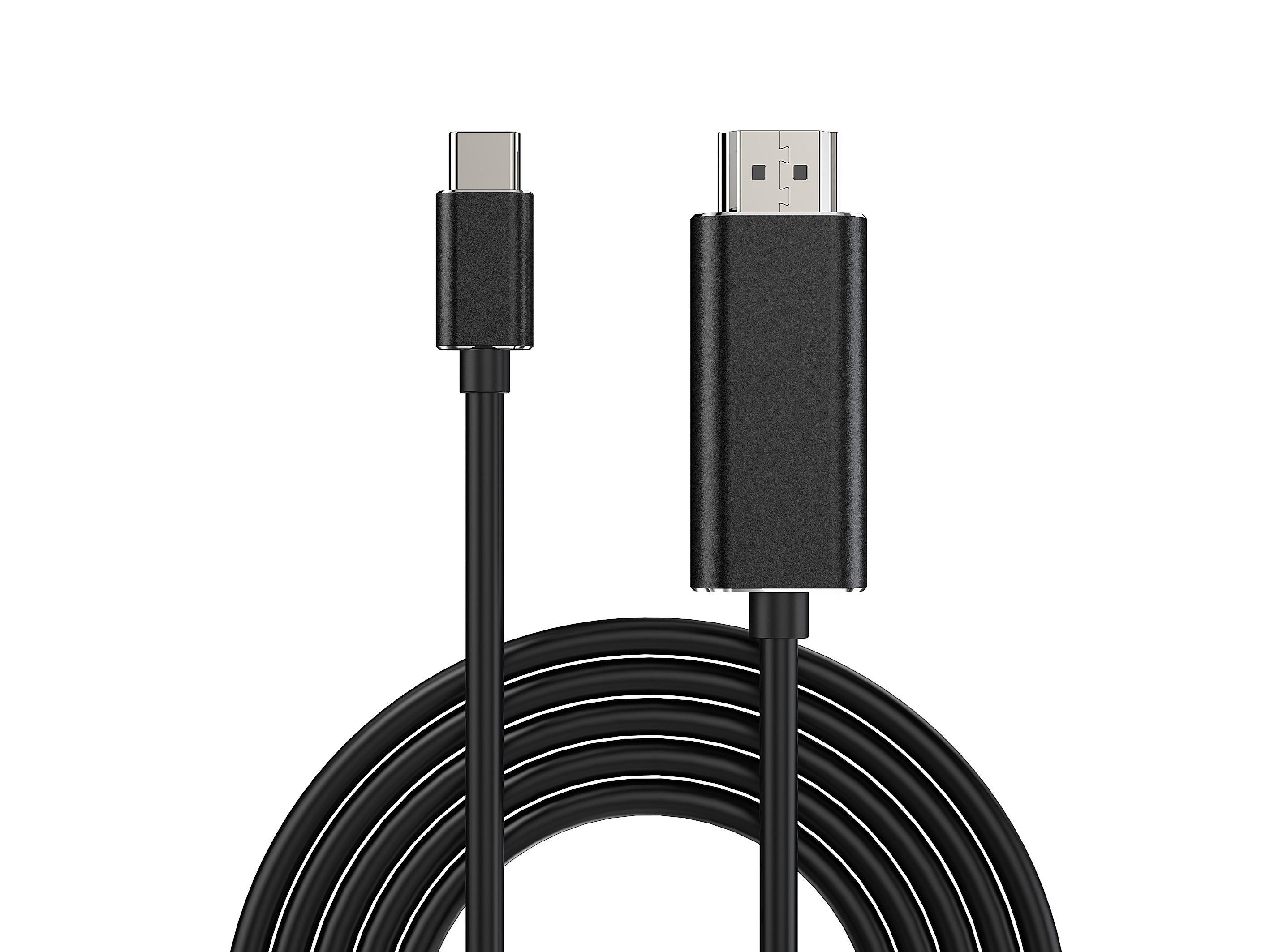 Cabo USB-C para HDMI CONCEPTRONIC ABBY04B (2 m - USB Type-C - Preto) — miniatura 2