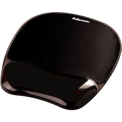 Tapete de Rato FELLOWES Crystal (Gel, Plástico - Preto)