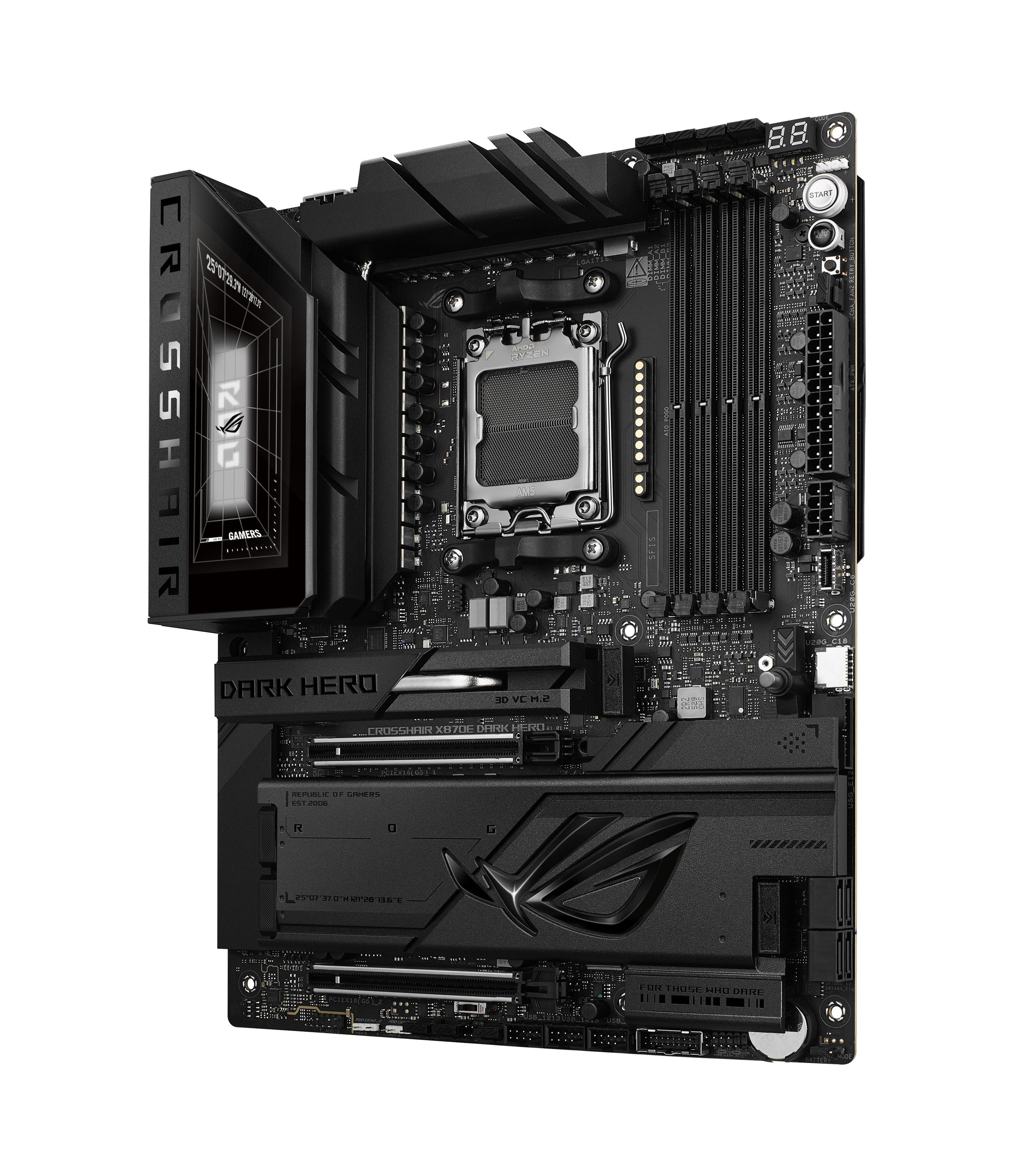 Motherboard ASUS ROG CROSSHAIR X870E DARK HERO (AM5 - ATX - Duplo canal - Preto), miniatura 4