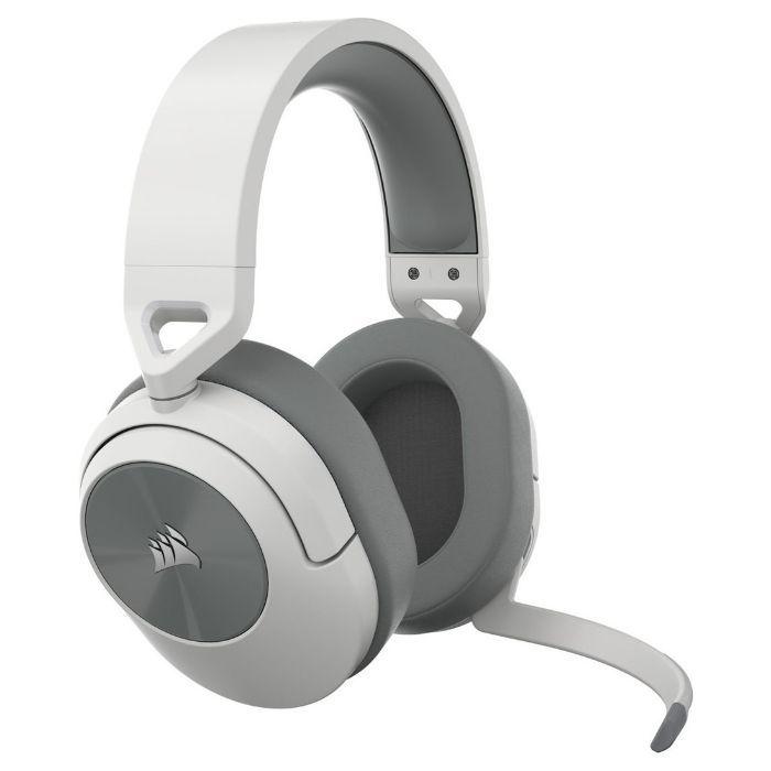 Headset Gaming CORSAIR HS55 Wireless (WirelessBluetooth - Over Ear - 50 mm - Branco) — miniatura 5