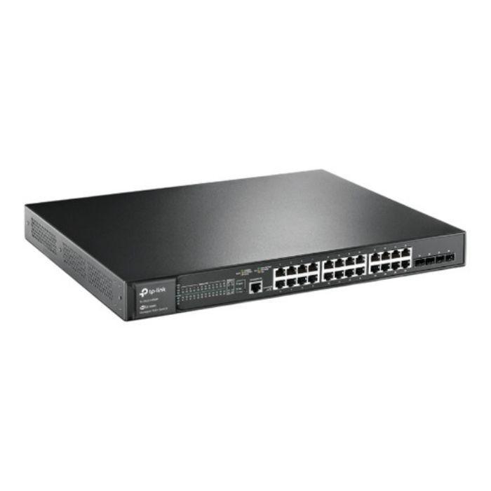 Switch de Rede TP-LINK JetStream TL-SG3428MP (Gigabit Ethernet - 10, 100, 1000 Mbit/s - 12 MB - Preto) — miniatura 3