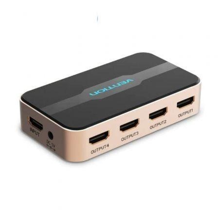 Duplicador HDMI VENTION ACCG0-EU (HDMI 1.4 - 30 Hz - 1x HDMI macho - Preto e Dourado)