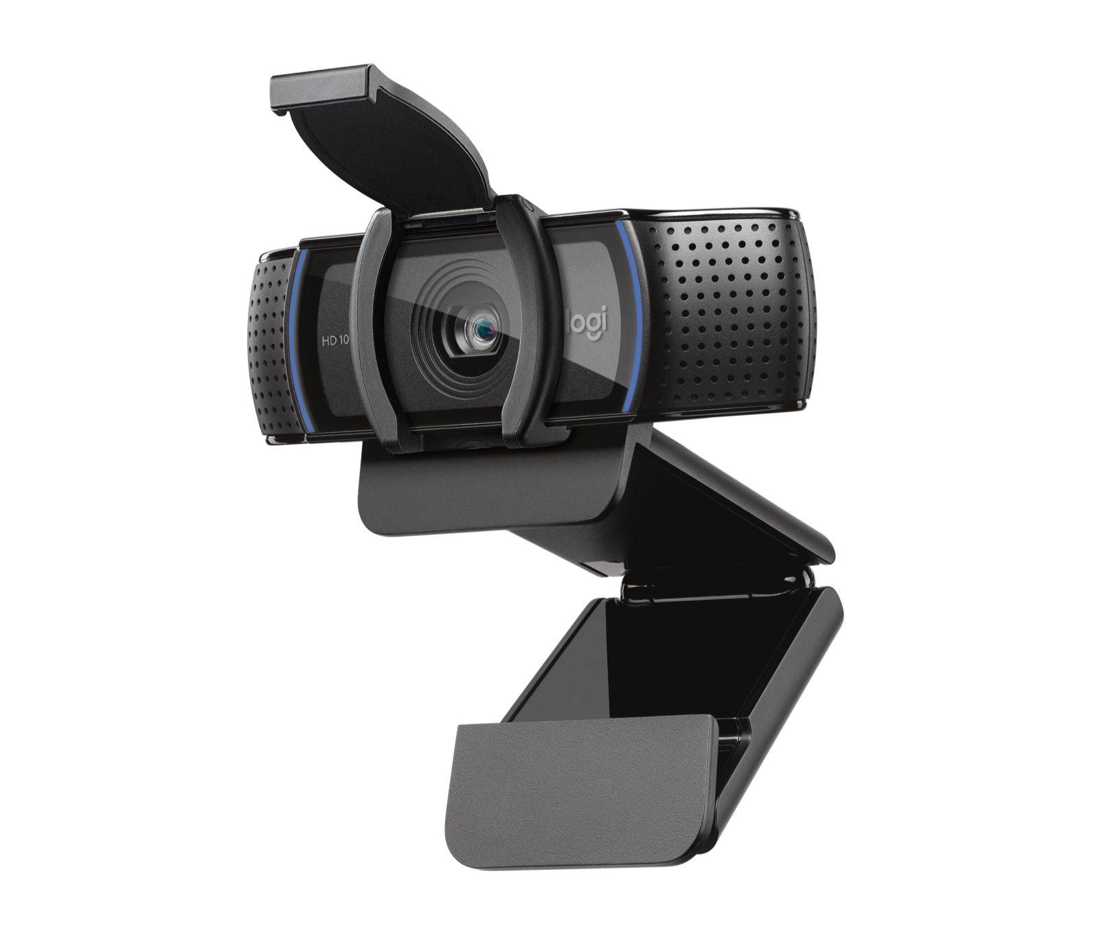 Câmara Web LOGITECH HD Pro Webcam C920S (1920 x 1080 pixels - 30 fps - 720p, 1080p - Preto)