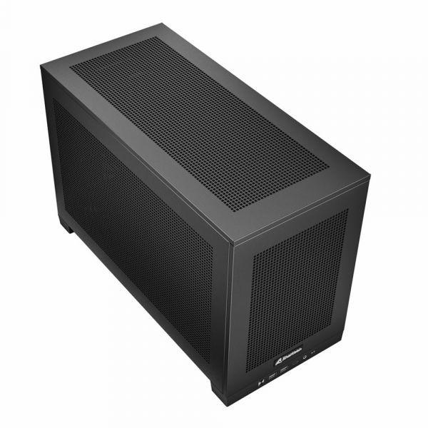 Caixa Mini-ITX SHARKOON Rebel C20 RGB ITX (Mini-ITX - 2,5" - Metal - Preto) — miniatura 3