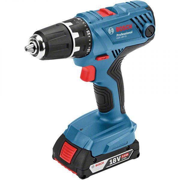 Berbequim Aparafusador BOSCH GSR 18V-21 Professional (Azul e Preto), miniatura 2